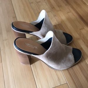 New never used slip on heels